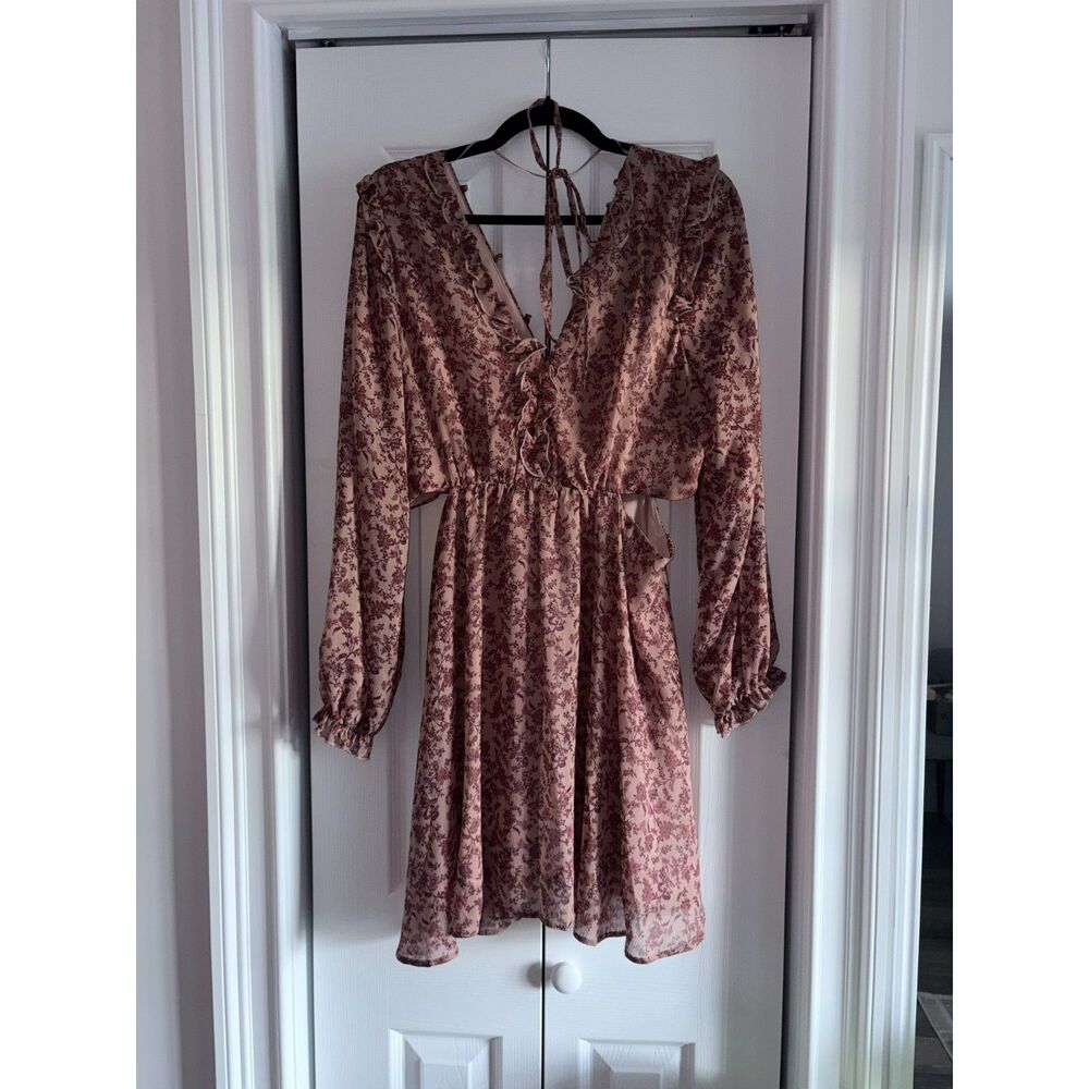 Rita Ora x Primark Floral Cutout Mini Dress NWT Size 12